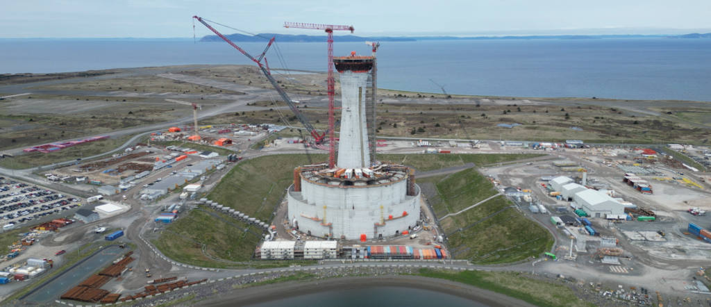 concrete gravity structure at west white rose project